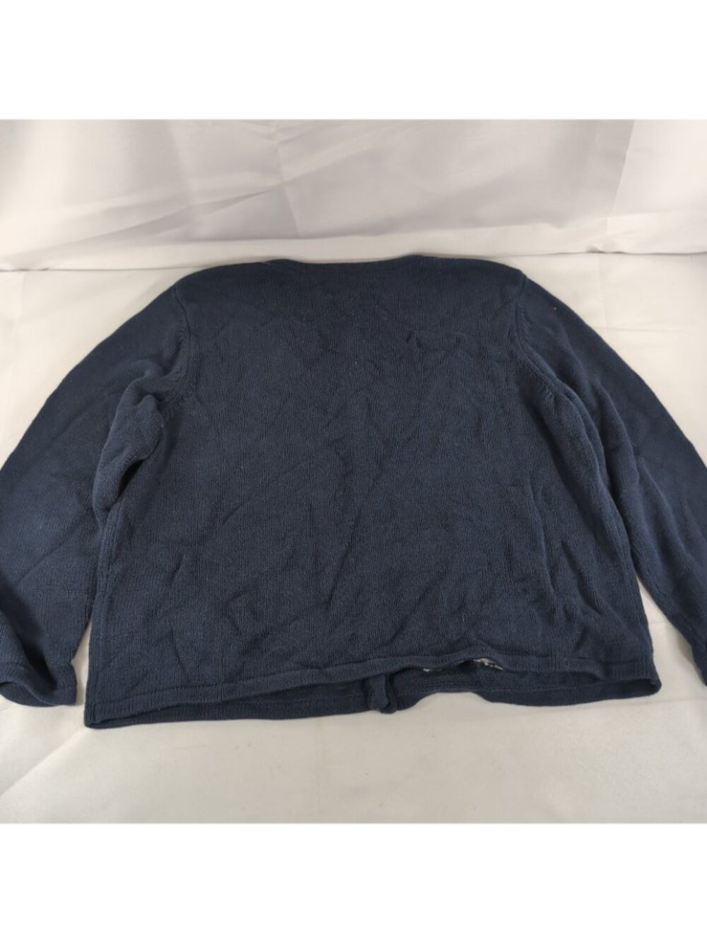 Northern Reflections Embroidered Angel Cardigan XL Navy Blue Christmas Winter - Picture 12 of 14